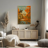 Visit Richmond Virginia Vintage Travel Poster PosterGoat