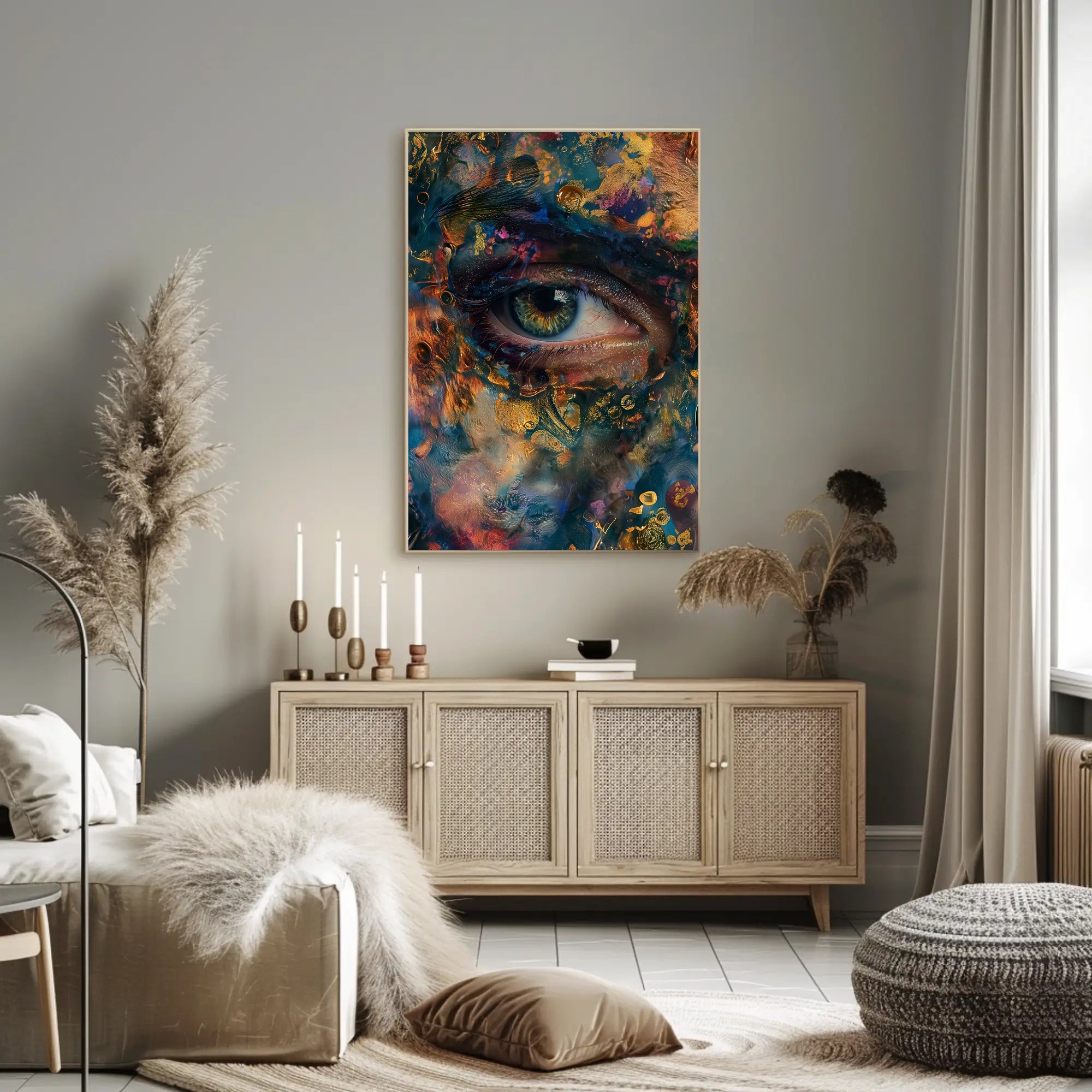 Vivid Eye Surrealism: Abstract or Artistic Poster PosterGoat