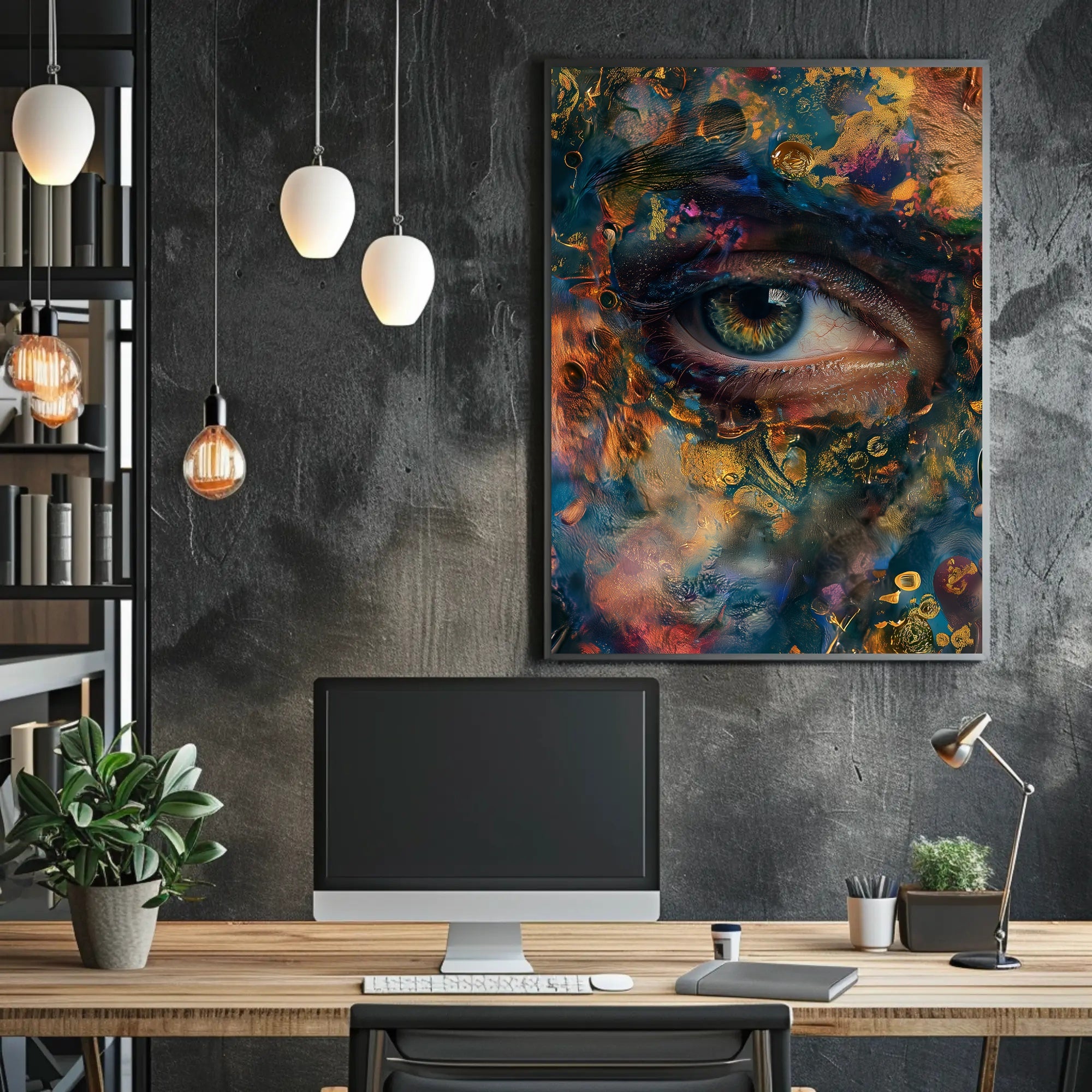 Vivid Eye Surrealism: Abstract or Artistic Poster PosterGoat