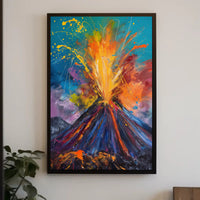 Volcanic Eruption Art: Abstract or Artistic Poster PosterGoat