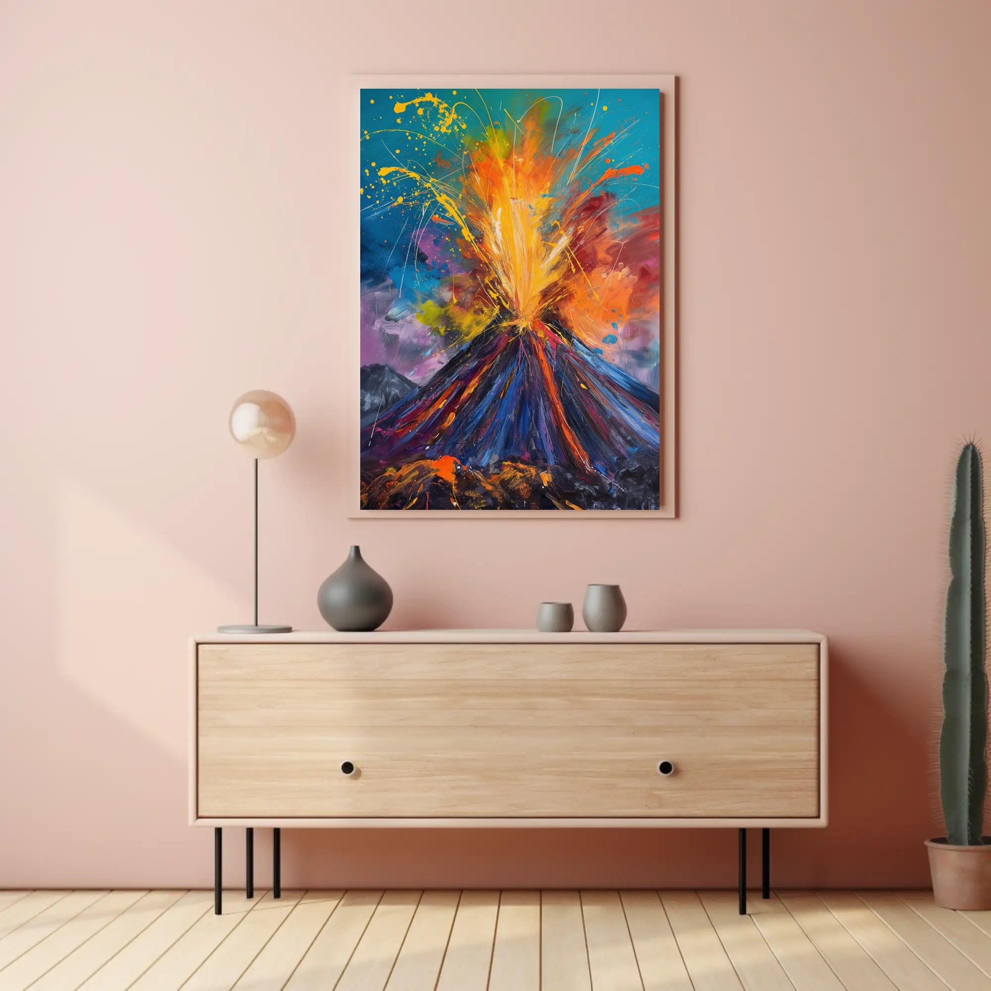Volcanic Eruption Art: Abstract or Artistic Poster PosterGoat