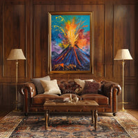 Volcanic Eruption Art: Abstract or Artistic Poster PosterGoat