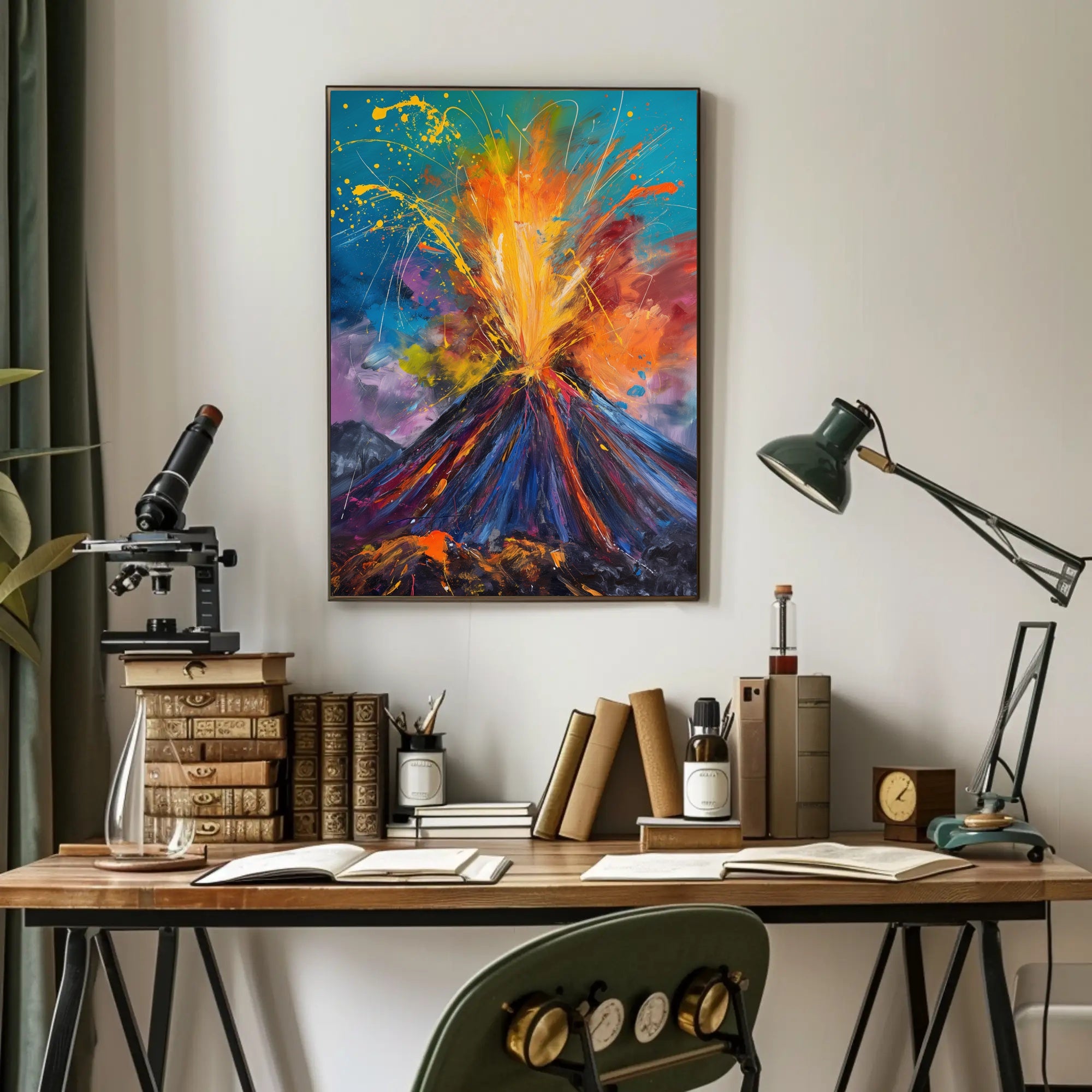 Volcanic Eruption Art: Abstract or Artistic Poster PosterGoat