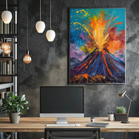 Volcanic Eruption Art: Abstract or Artistic Poster PosterGoat