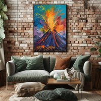 Volcanic Eruption Art: Abstract or Artistic Poster PosterGoat