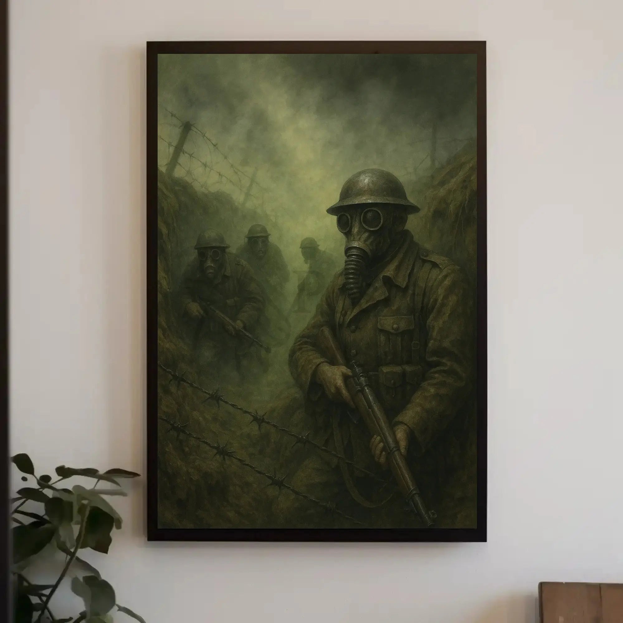 WWI Trench Warfare Realistic Artistic Military Recruitment Poster PosterGoat