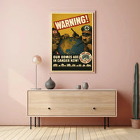 WWII Era Axis Powers Threat Propaganda Poster PosterGoat
