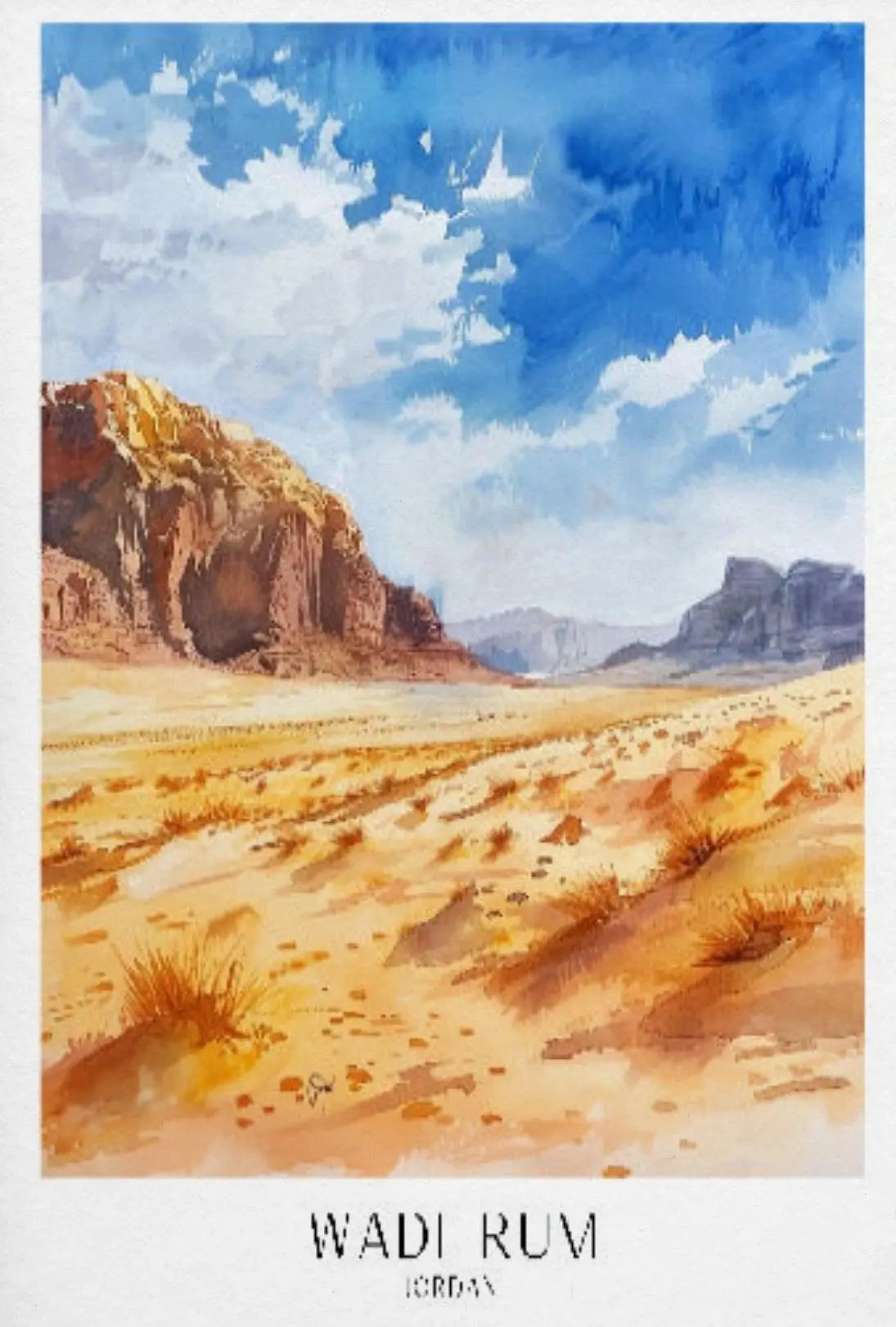 Wadi rum Travel Poster PosterGoat
