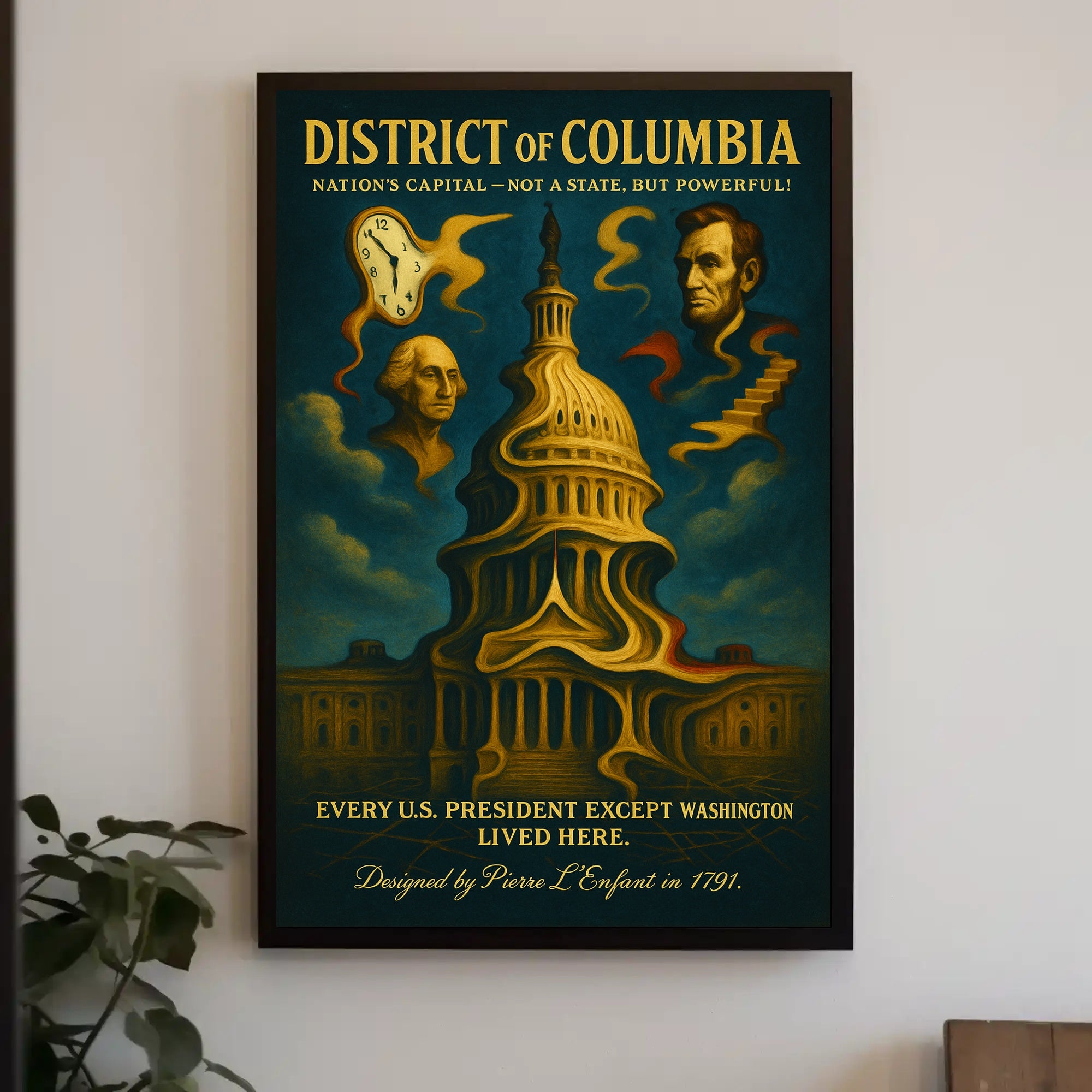 Washington And Lincoln Symbols Of The Poster PosterGoat