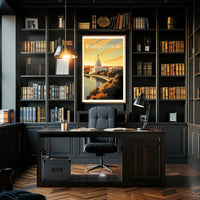 Washington D.C. Autumn Capitol Travel Poster PosterGoat