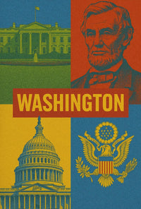 Washington D.C. Vintage Pop Art Political Poster PosterGoat
