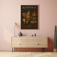 Washington D.C. Vintage Travel Poster Print PosterGoat