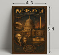 Washington D.C. Vintage Travel Poster Print PosterGoat