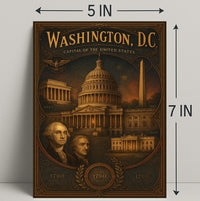 Washington D.C. Vintage Travel Poster Print PosterGoat