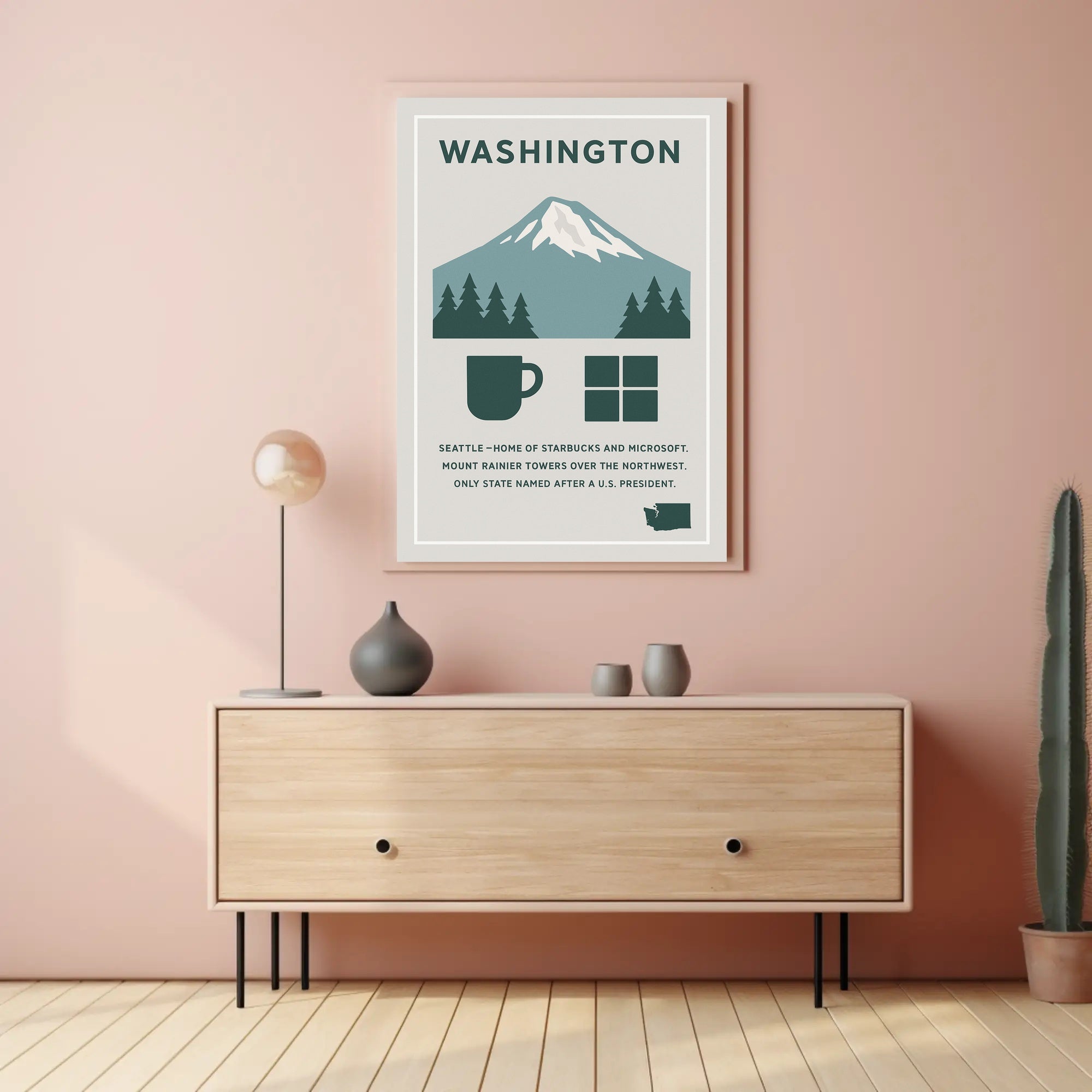 Washington Named After a U.S. President Poster PosterGoat