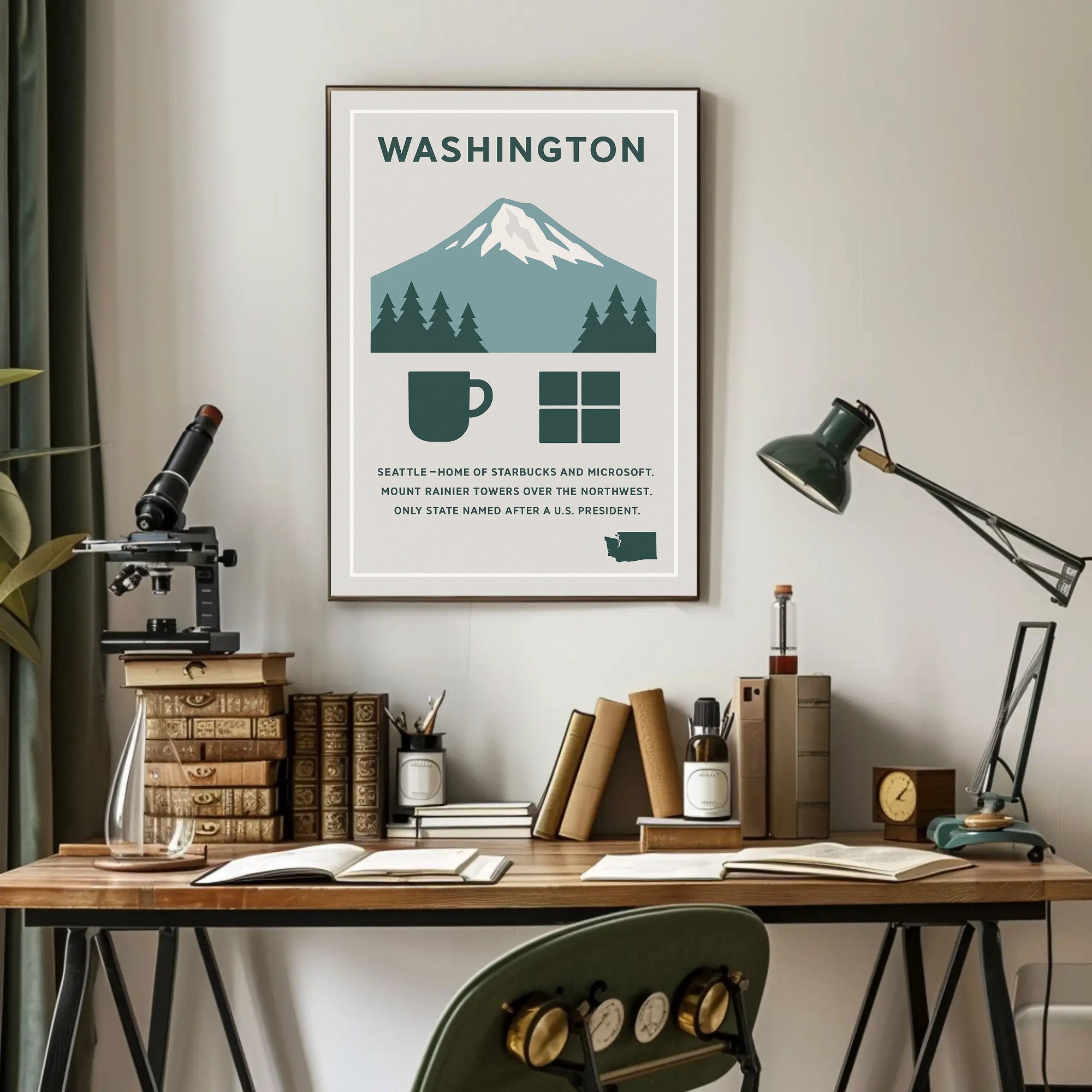 Washington Named After a U.S. President Poster PosterGoat