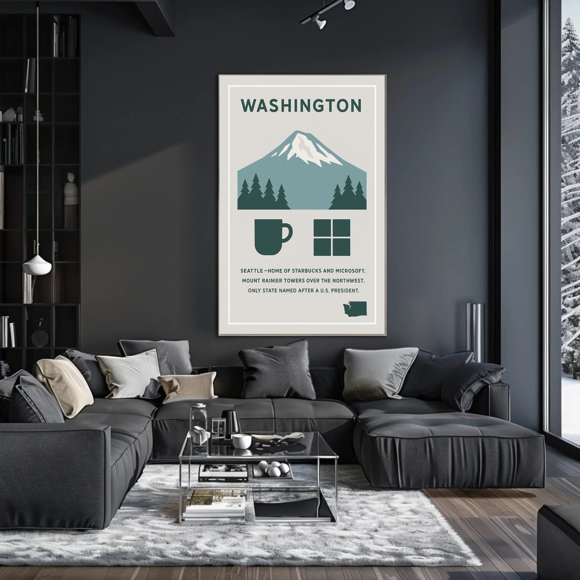 Washington Named After a U.S. President Poster PosterGoat