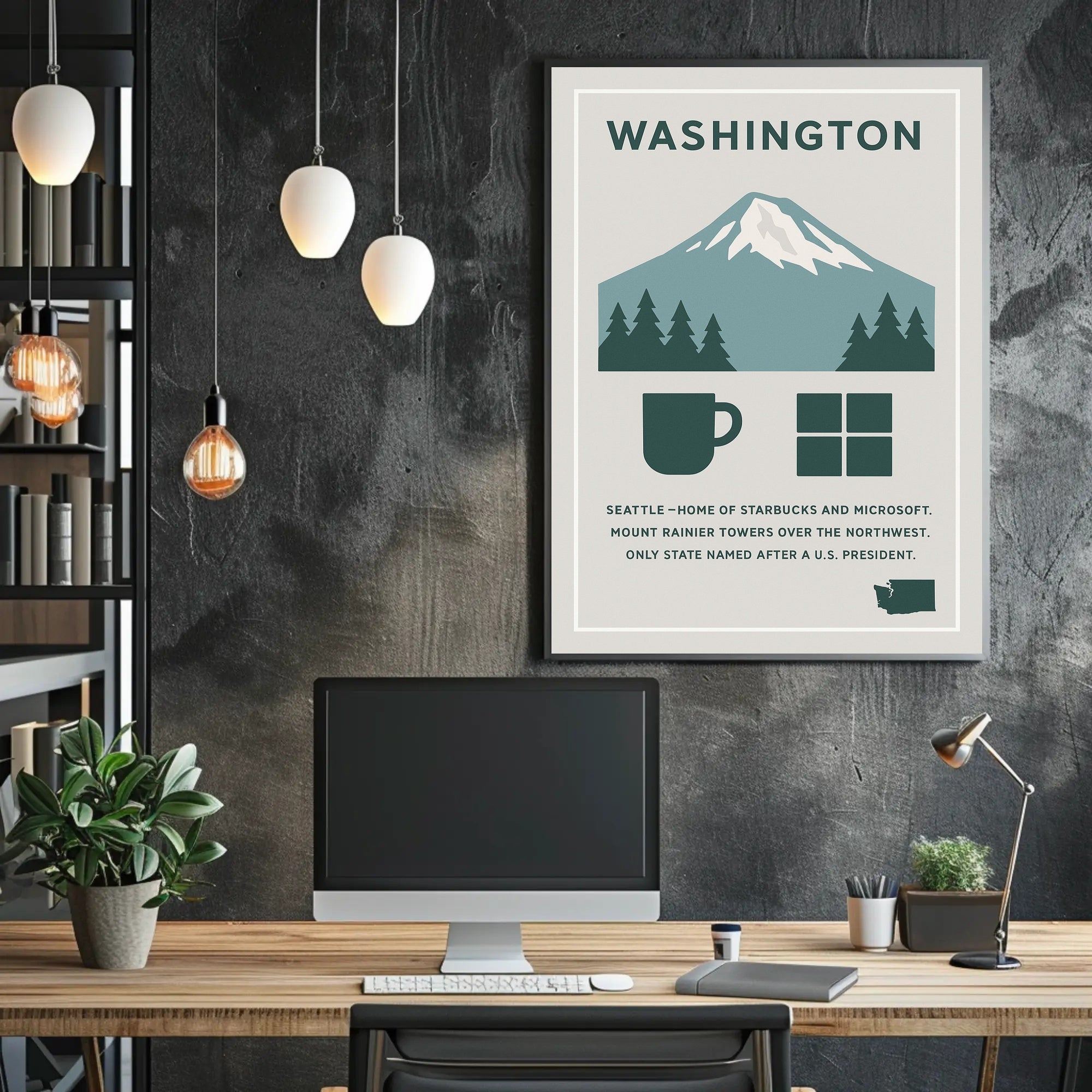 Washington Named After a U.S. President Poster PosterGoat