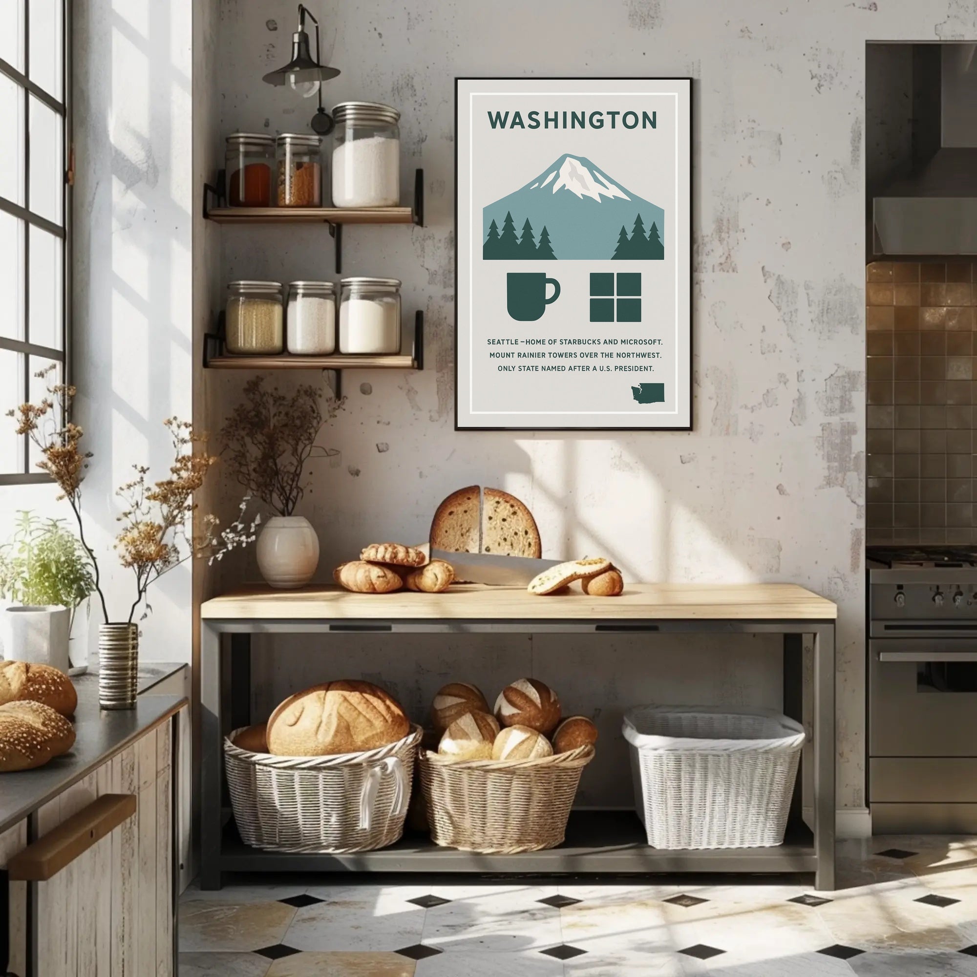 Washington Named After a U.S. President Poster PosterGoat