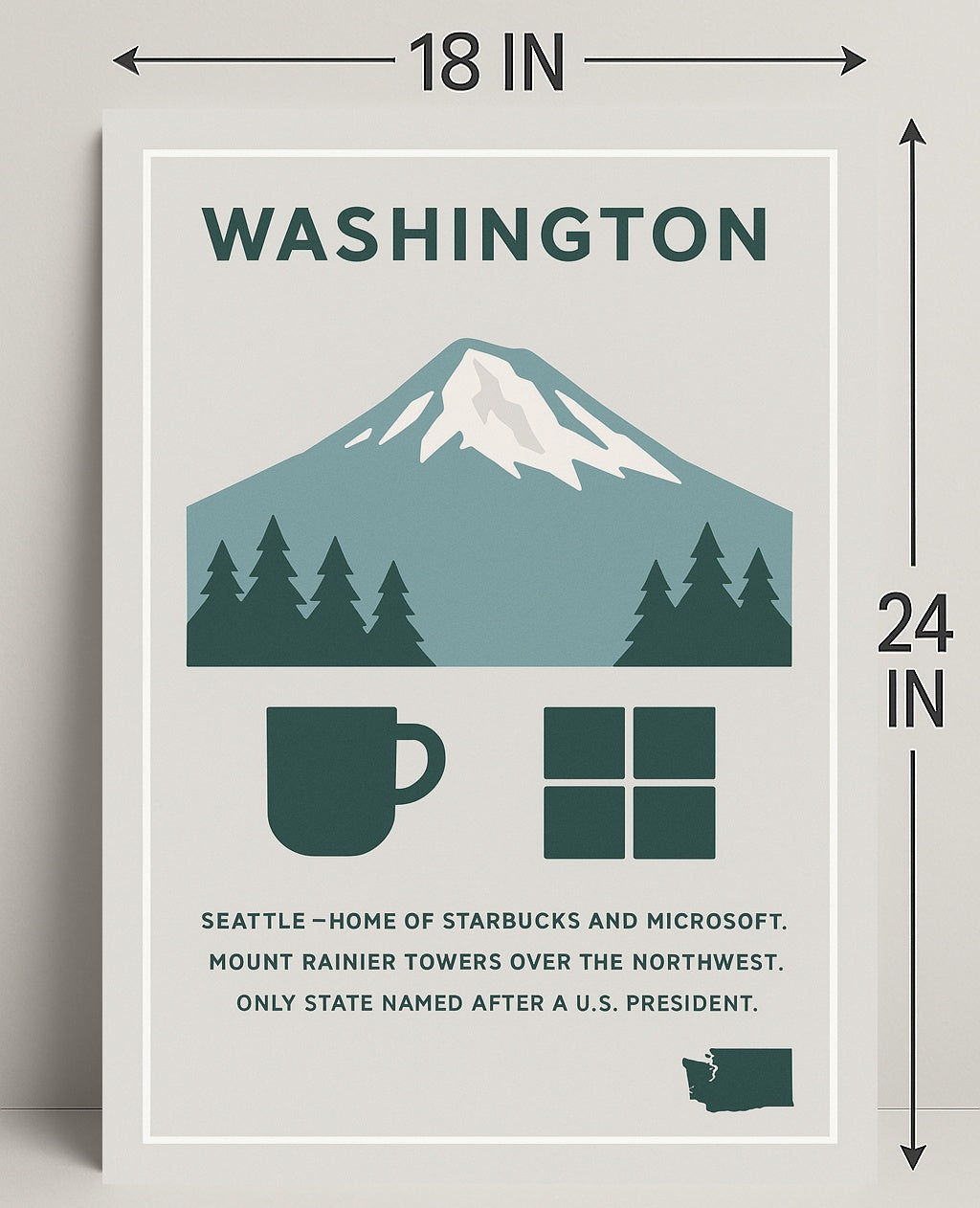 Washington Named After a U.S. President Poster PosterGoat
