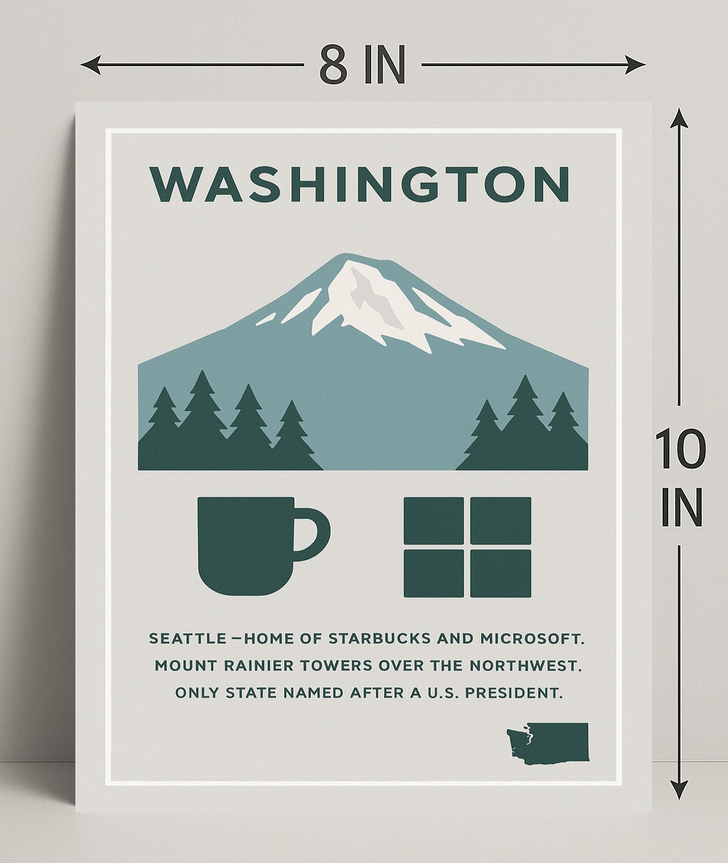 Washington Named After a U.S. President Poster PosterGoat