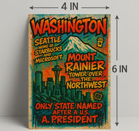 Washington State Highlights Poster PosterGoat