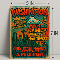 Washington State Highlights Poster PosterGoat