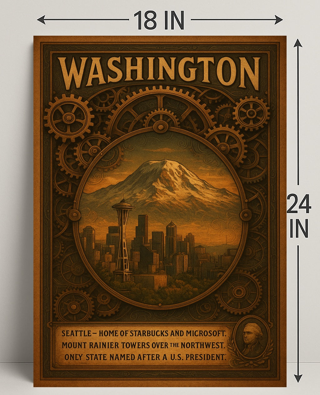 Washington The State Named After A Poster PosterGoat
