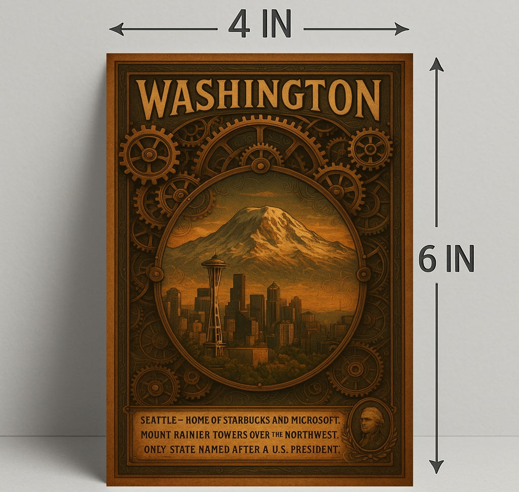 Washington The State Named After A Poster PosterGoat