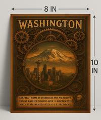 Washington The State Named After A Poster PosterGoat