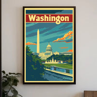 Washington, D.C. Vintage Travel Poster PosterGoat