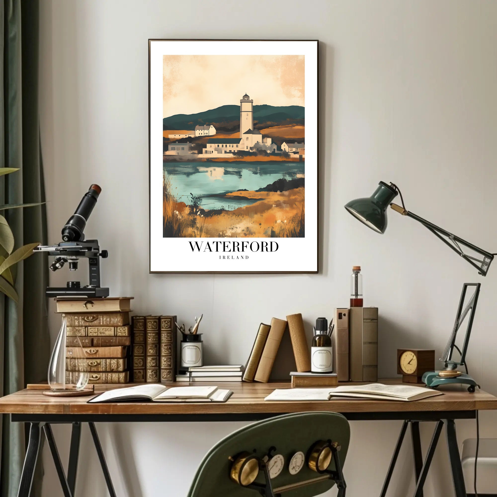 Waterford Scenic View Impressionism Travel Poster PosterGoat