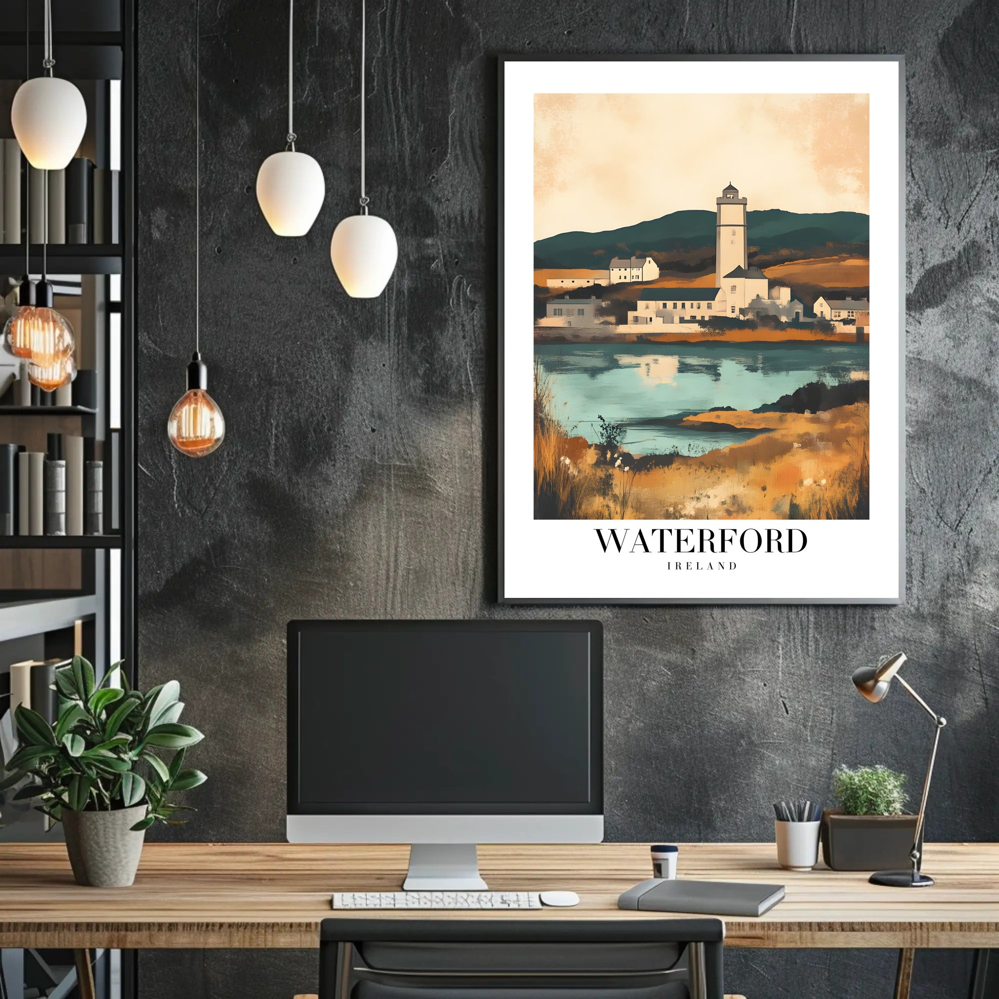 Waterford Scenic View Impressionism Travel Poster PosterGoat