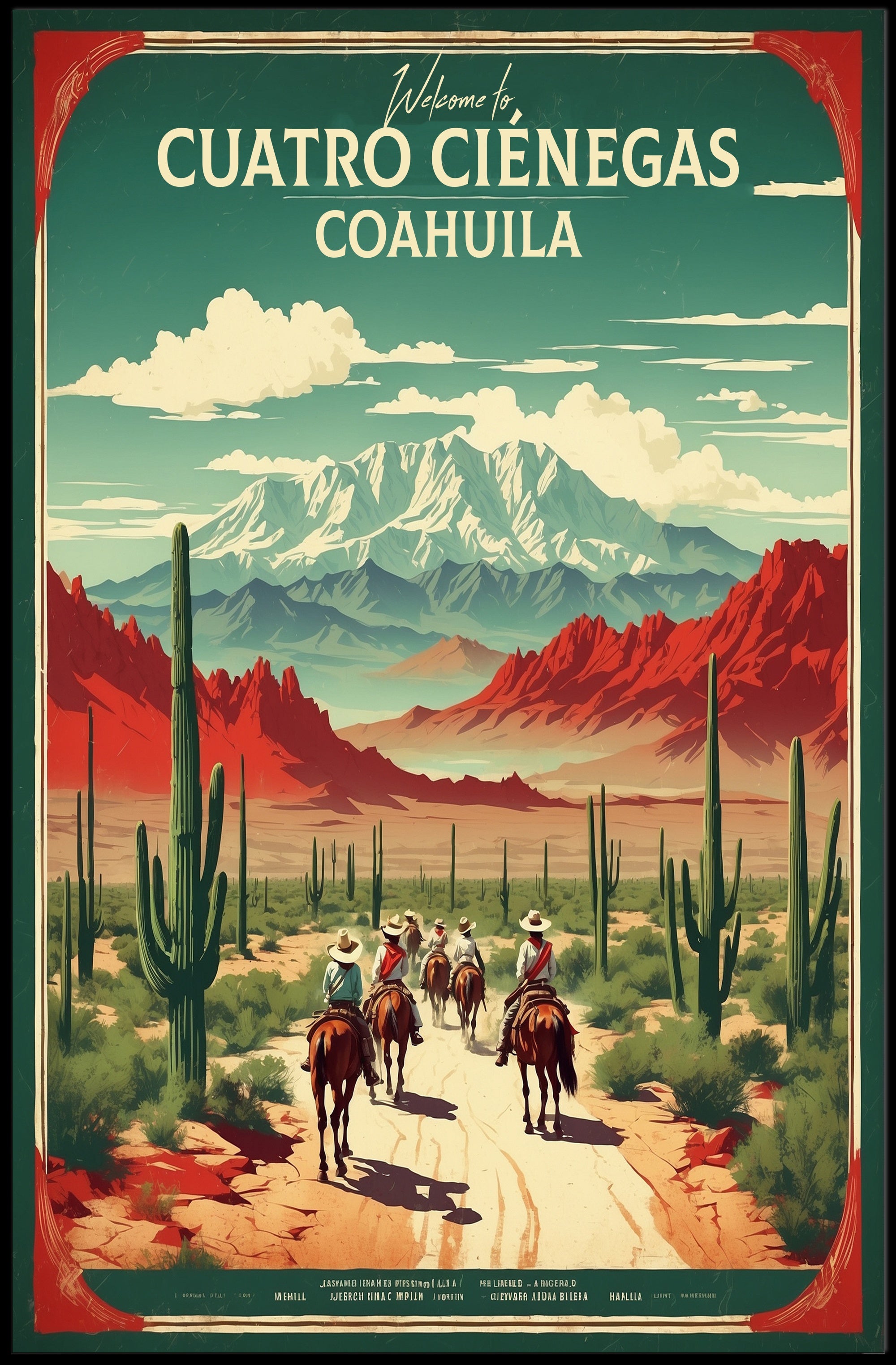 Welcome to Cuatrociénegas Travel Poster PosterGoat