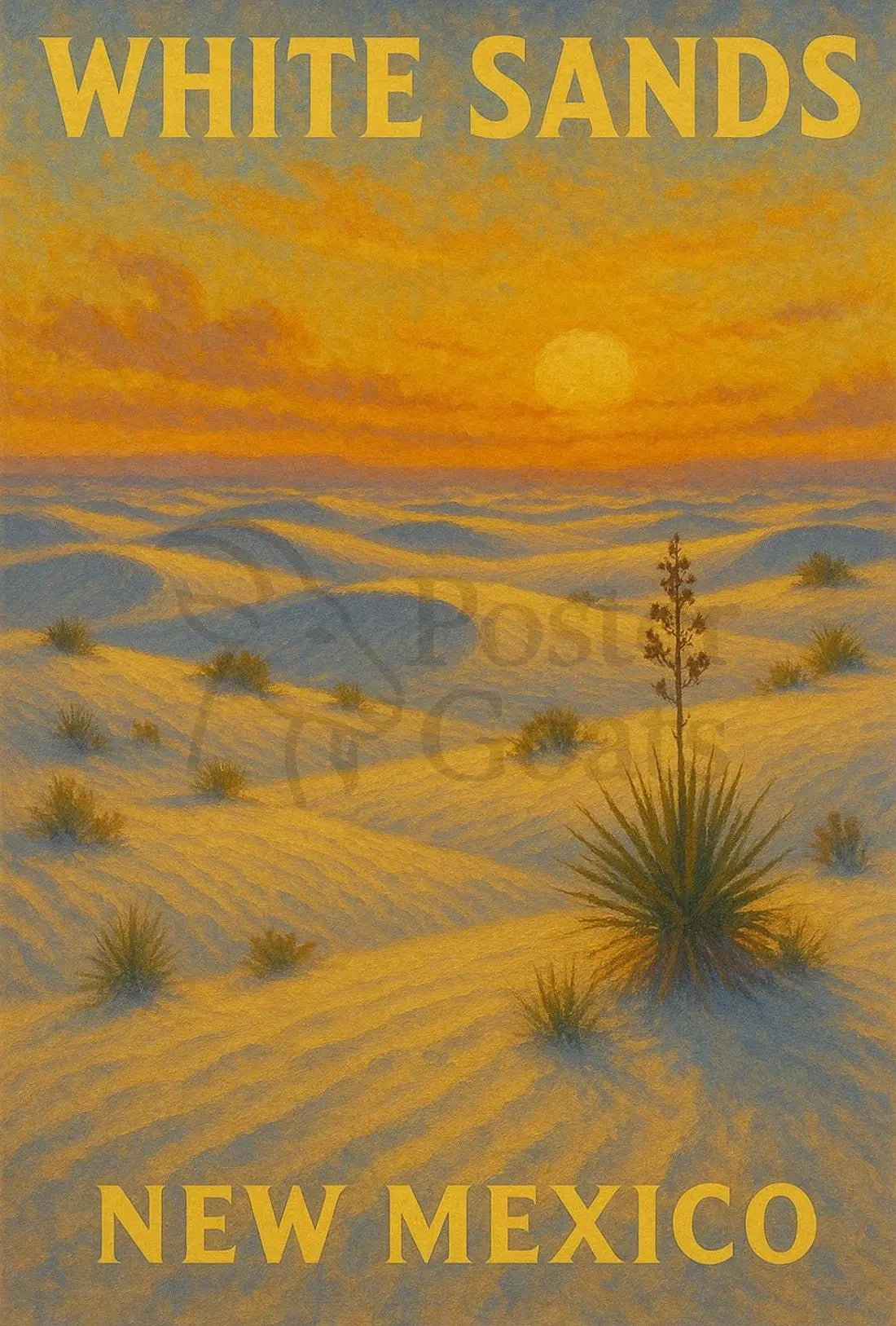 White Sands New Mexico Scenic National Park Poster PosterGoat