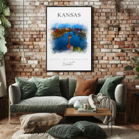 Wichita Scenic Cityscape Cultural Heritage Poster PosterGoat