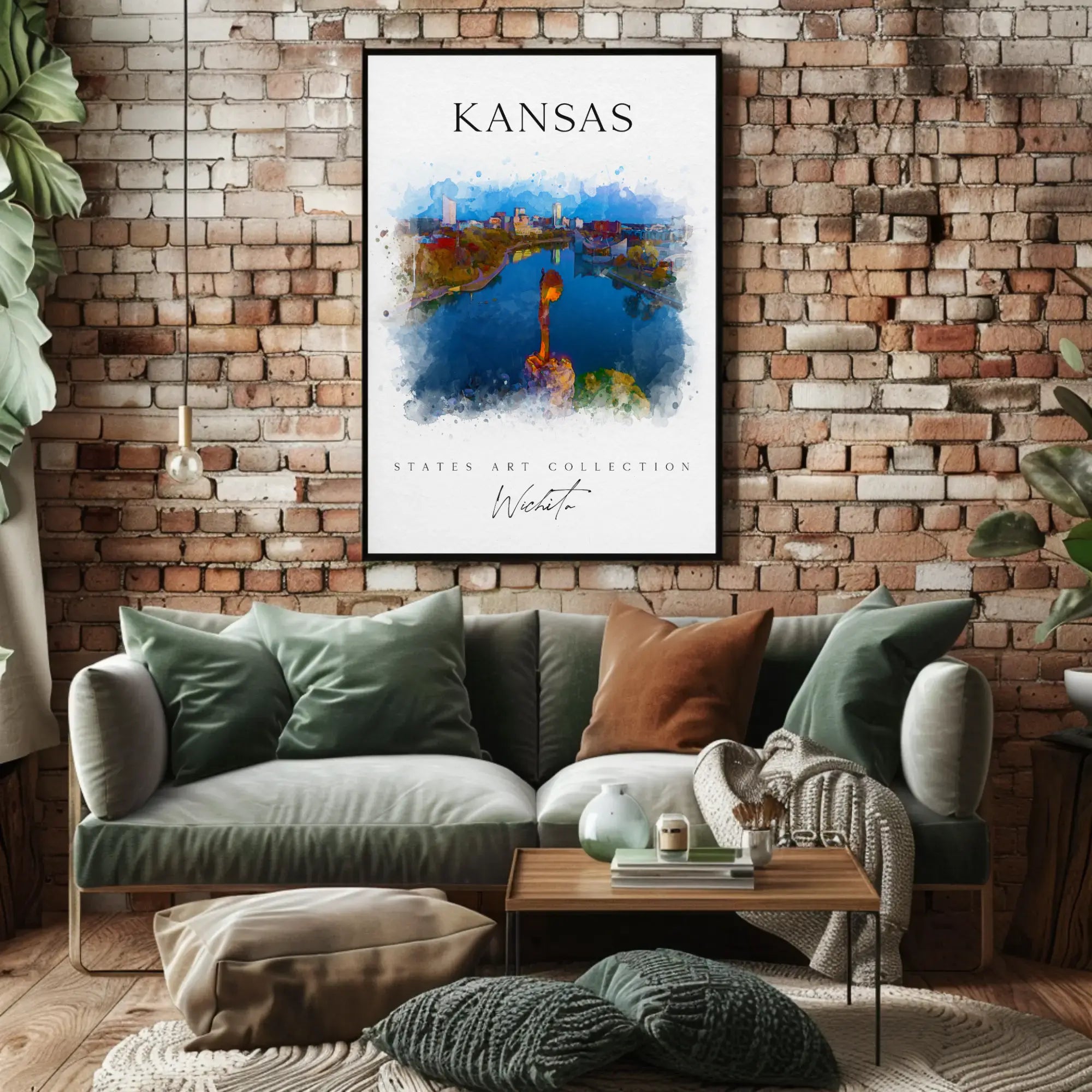 Wichita Scenic Cityscape Cultural Heritage Poster PosterGoat