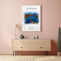 Wichita Scenic Cityscape Cultural Heritage Poster PosterGoat