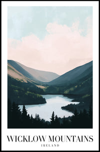 Wicklow Mountains Scenic Ireland Travel Poster PosterGoat
