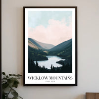 Wicklow Mountains Scenic Ireland Travel Poster PosterGoat