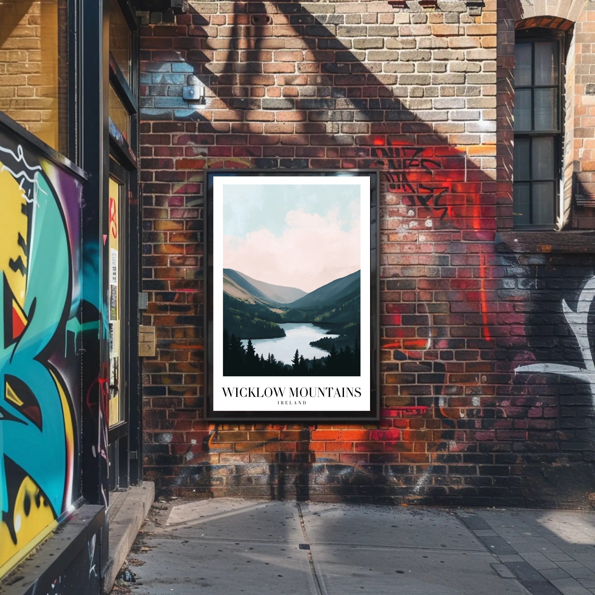 Wicklow Mountains Scenic Ireland Travel Poster PosterGoat