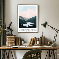 Wicklow Mountains Scenic Ireland Travel Poster PosterGoat