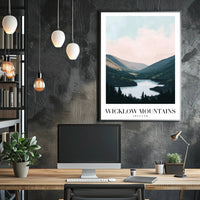 Wicklow Mountains Scenic Ireland Travel Poster PosterGoat