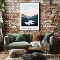 Wicklow Mountains Scenic Ireland Travel Poster PosterGoat