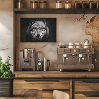 Wild Wolf Portrait in Majestic Animal Poster PosterGoat