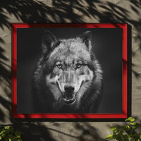 Wild Wolf Portrait in Majestic Animal Poster PosterGoat