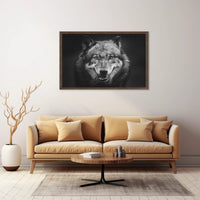 Wild Wolf Portrait in Majestic Animal Poster PosterGoat