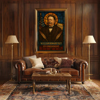 William Howard Taft Stained Glass Presidential Poster PosterGoat