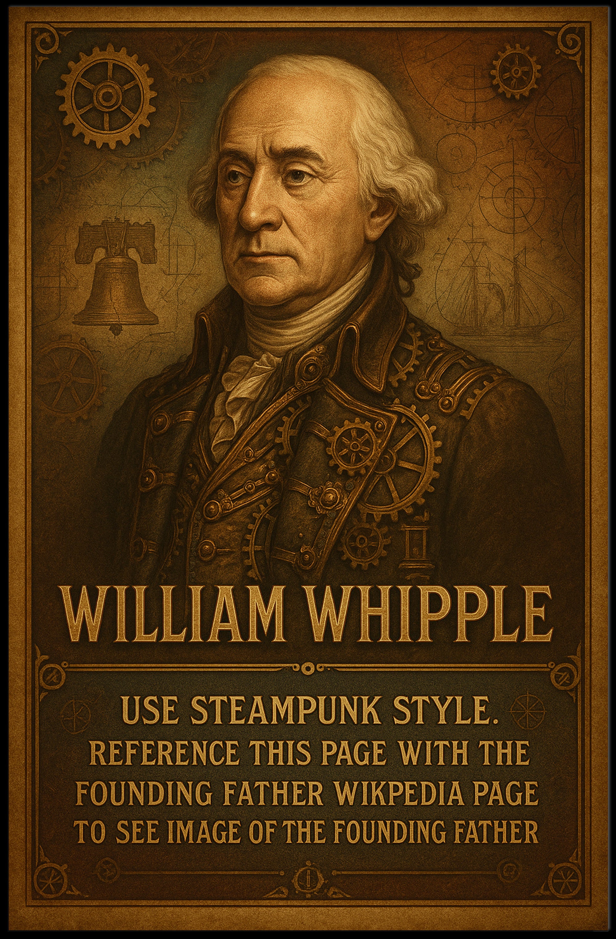 William Whipple Steampunk Tribute Poster PosterGoat