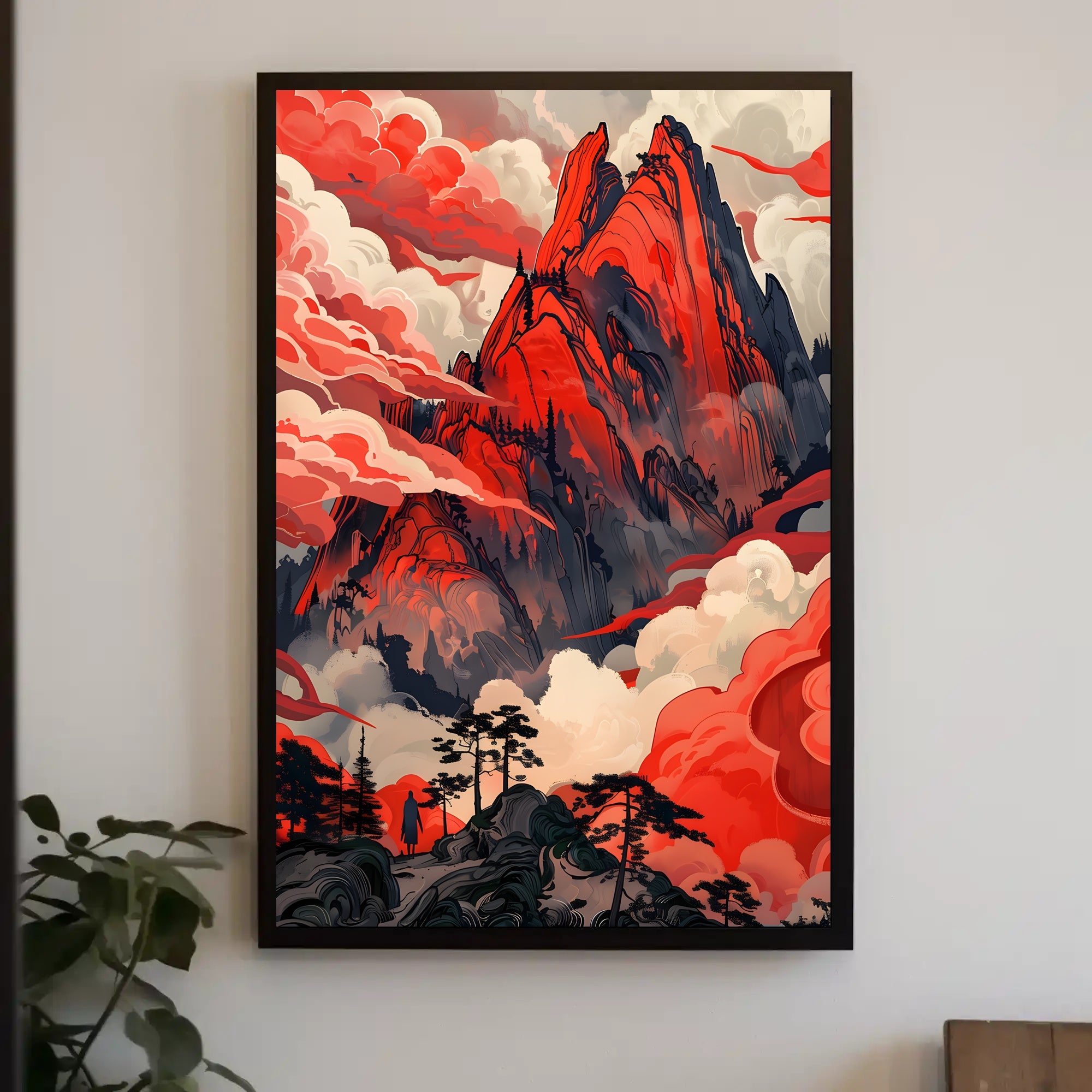 Winding Road Through Evergreen Forest National Park Poster PosterGoat